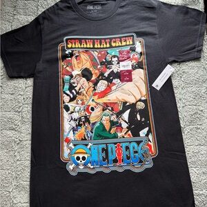 Onepiece Black "Straw Hat Crew" One Piece Graphic Tee